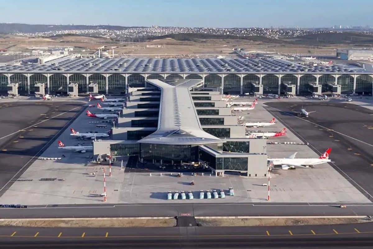 Aéroport moderne en Europe 