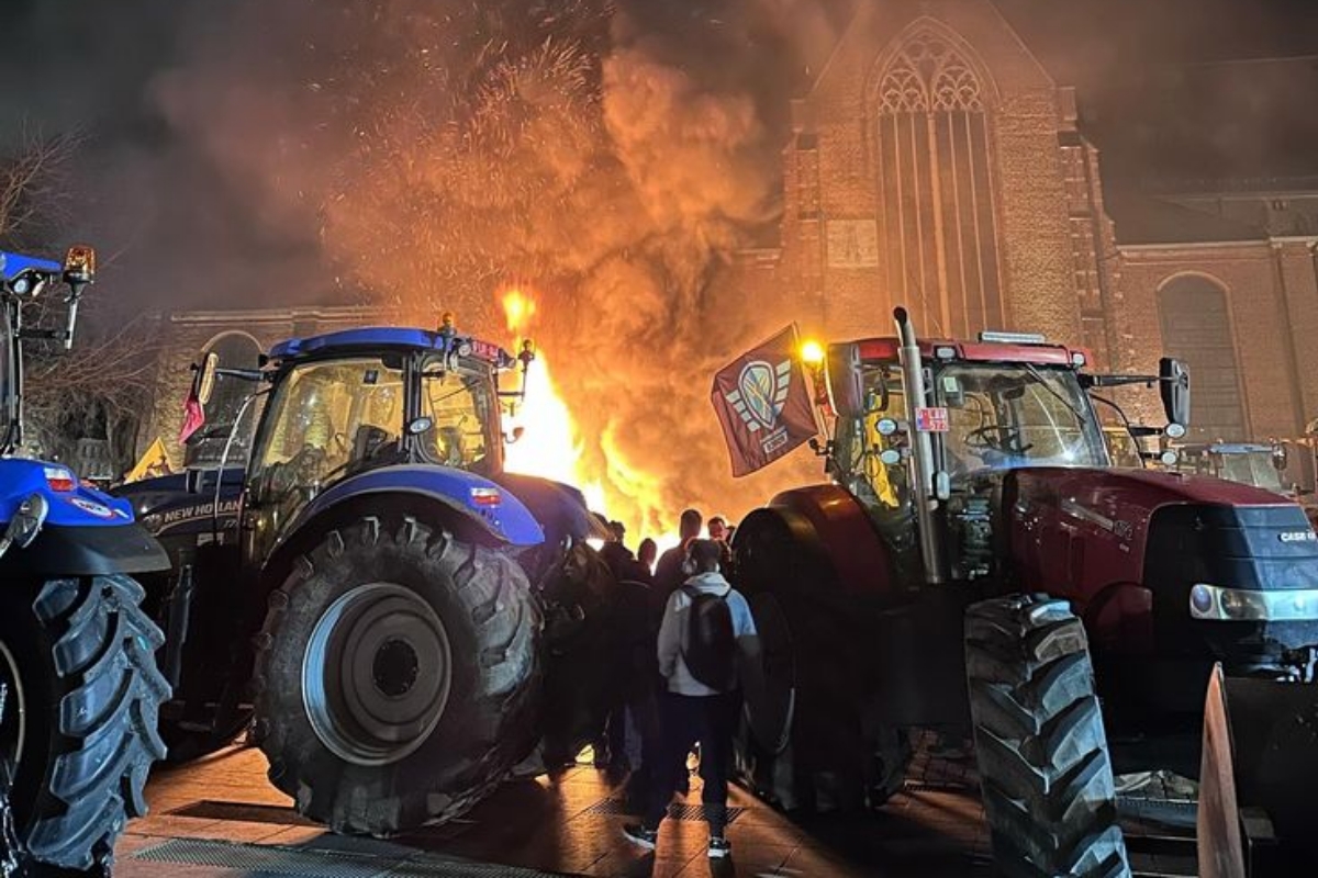 Manifestation des agriculteurs à Bruxelles