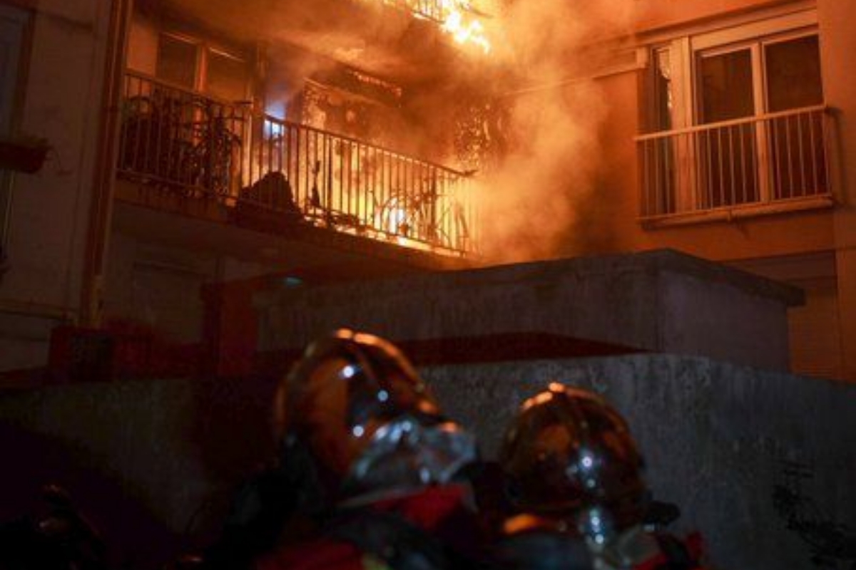 Incendie en France illustration