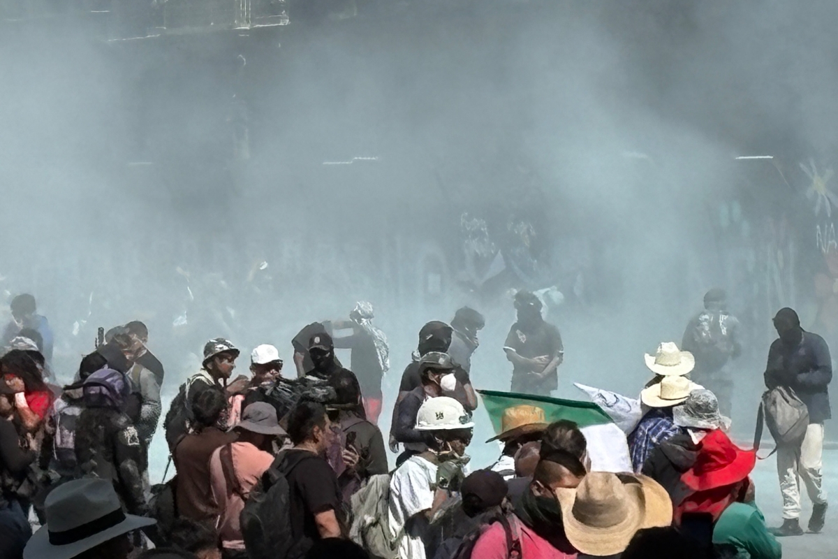 Des manifestants en colère à Mexico
