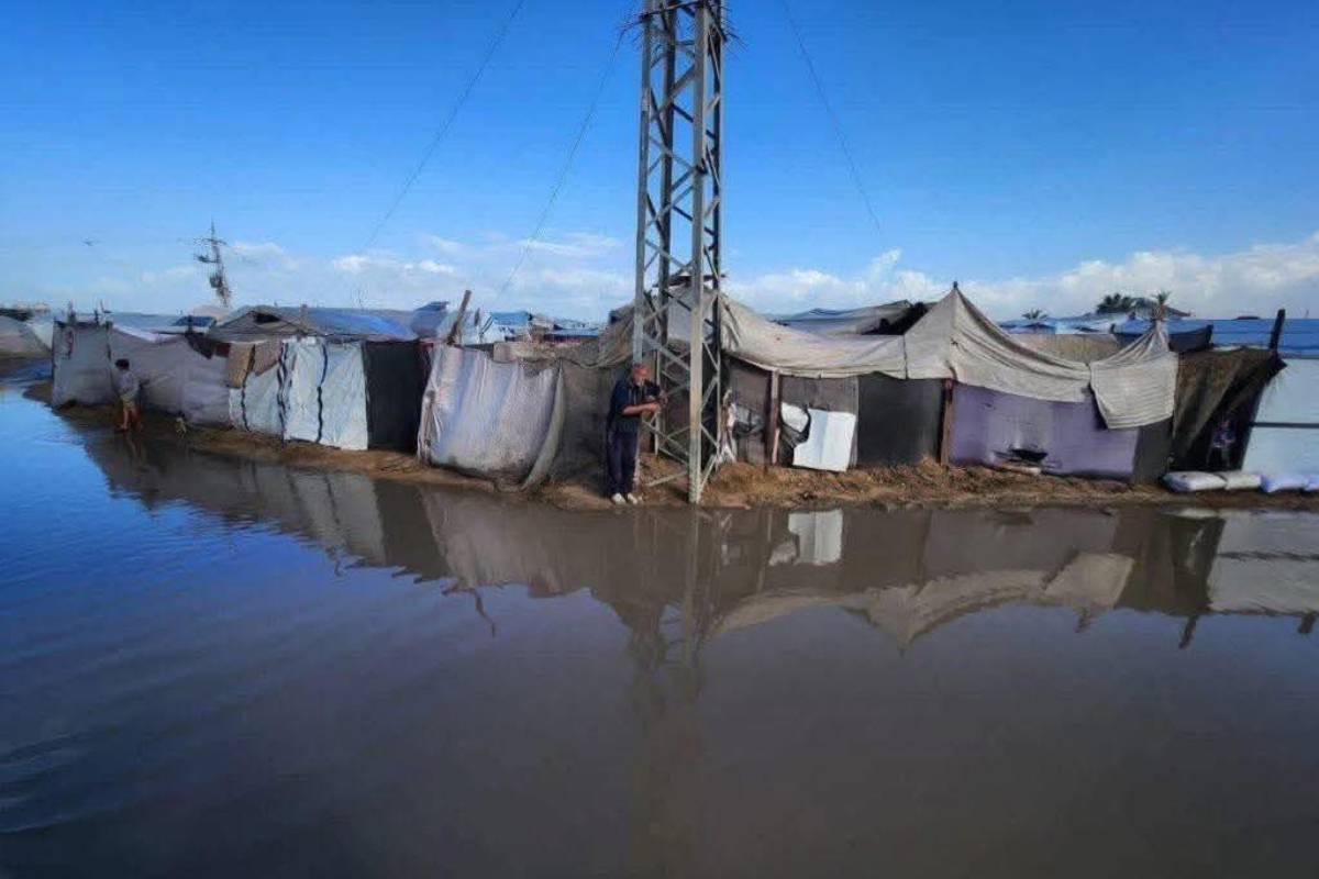 Un camp de réfugiés à Gaza