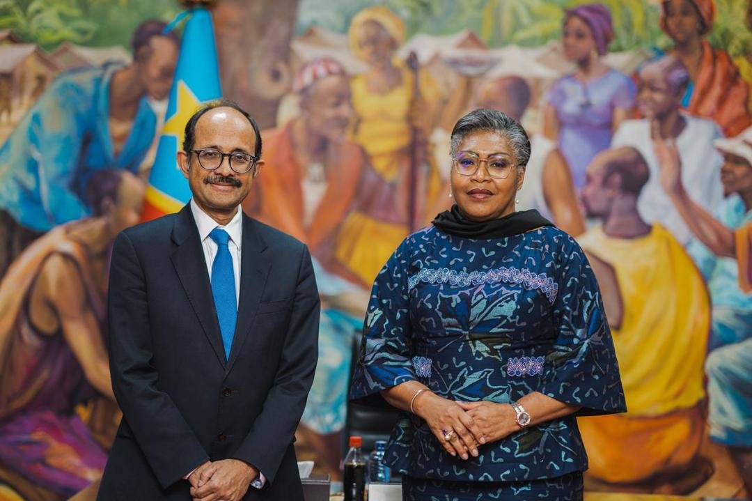 Première ministre de la rdc et un représentant de l'ONU