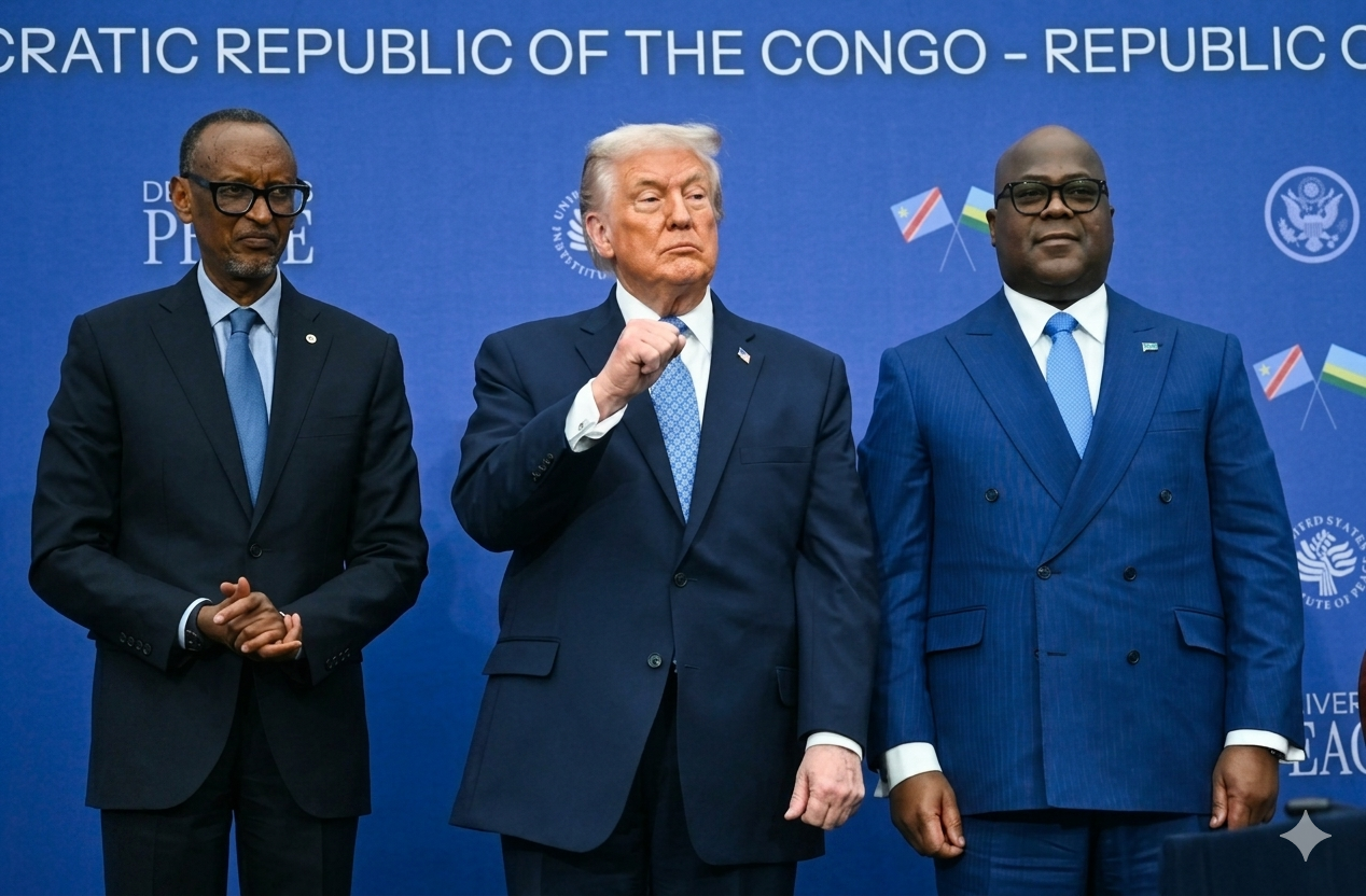 Président rwandais,congolais et américain