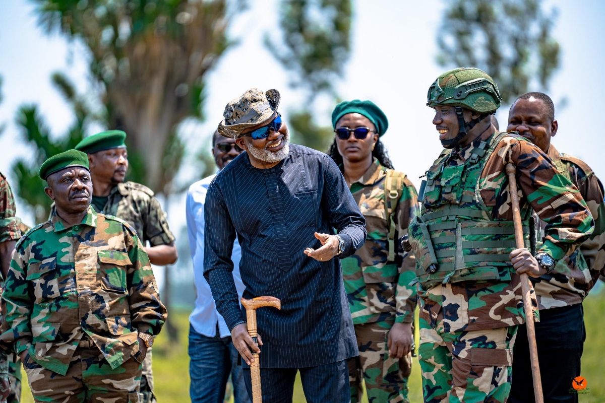 Le chef rebelle Corneille Nangaa et ses troupes